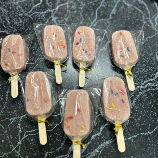 Paletas de helado frutales sin azúcar